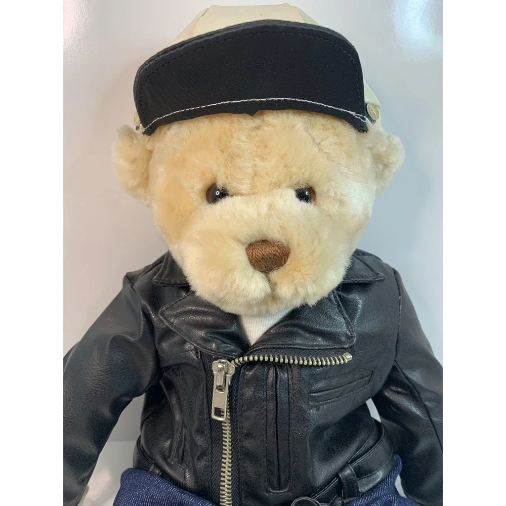 GUND James # 42457 Plush Bear With Removable Moto Jacket Outfit Soft Cuddly Rare - Picture 3 of 16